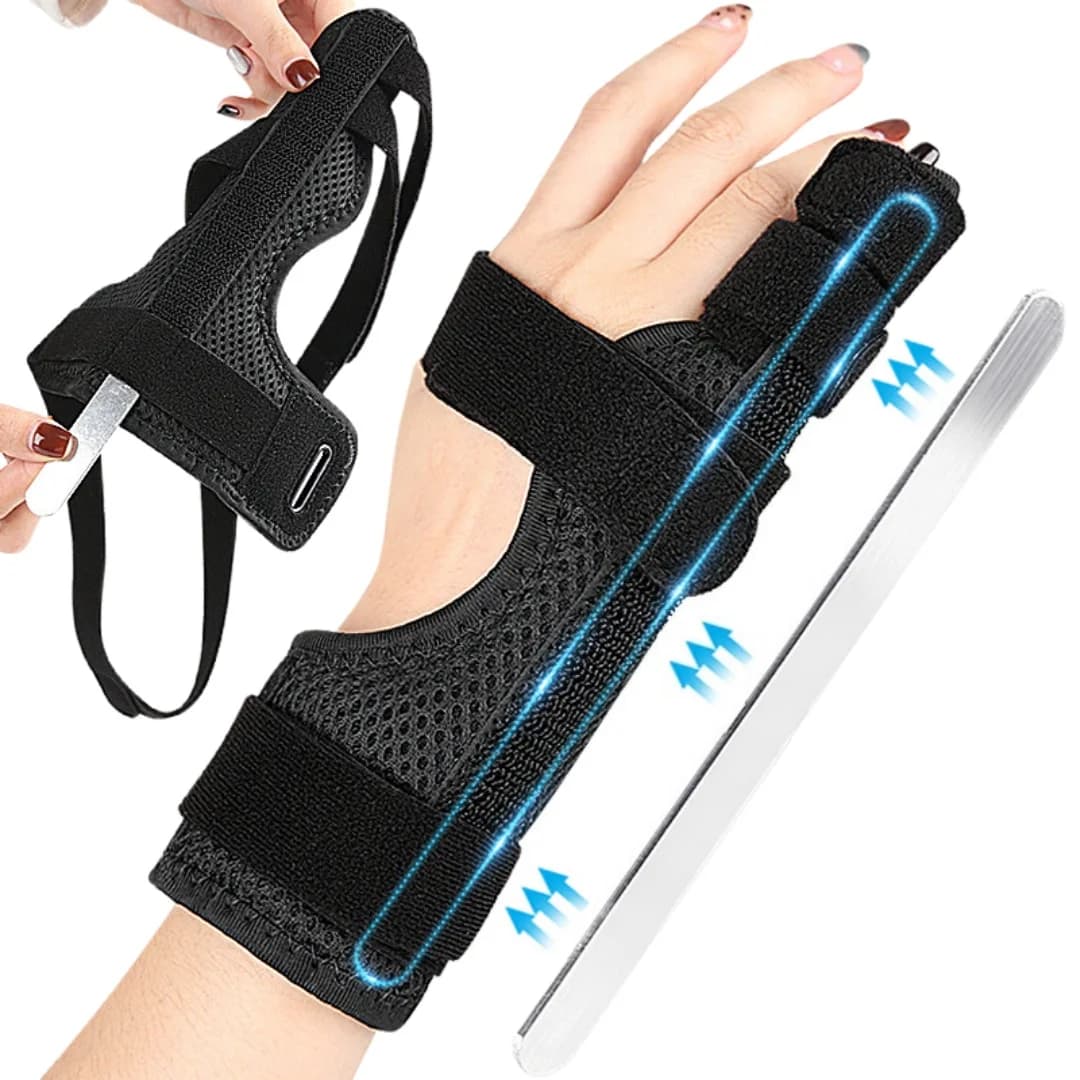 1 pz mignolo protezione per il polso tutore per il polso staccabile striscia di alluminio supporto protezione per le dita stecca grilletto stecca per mignolo