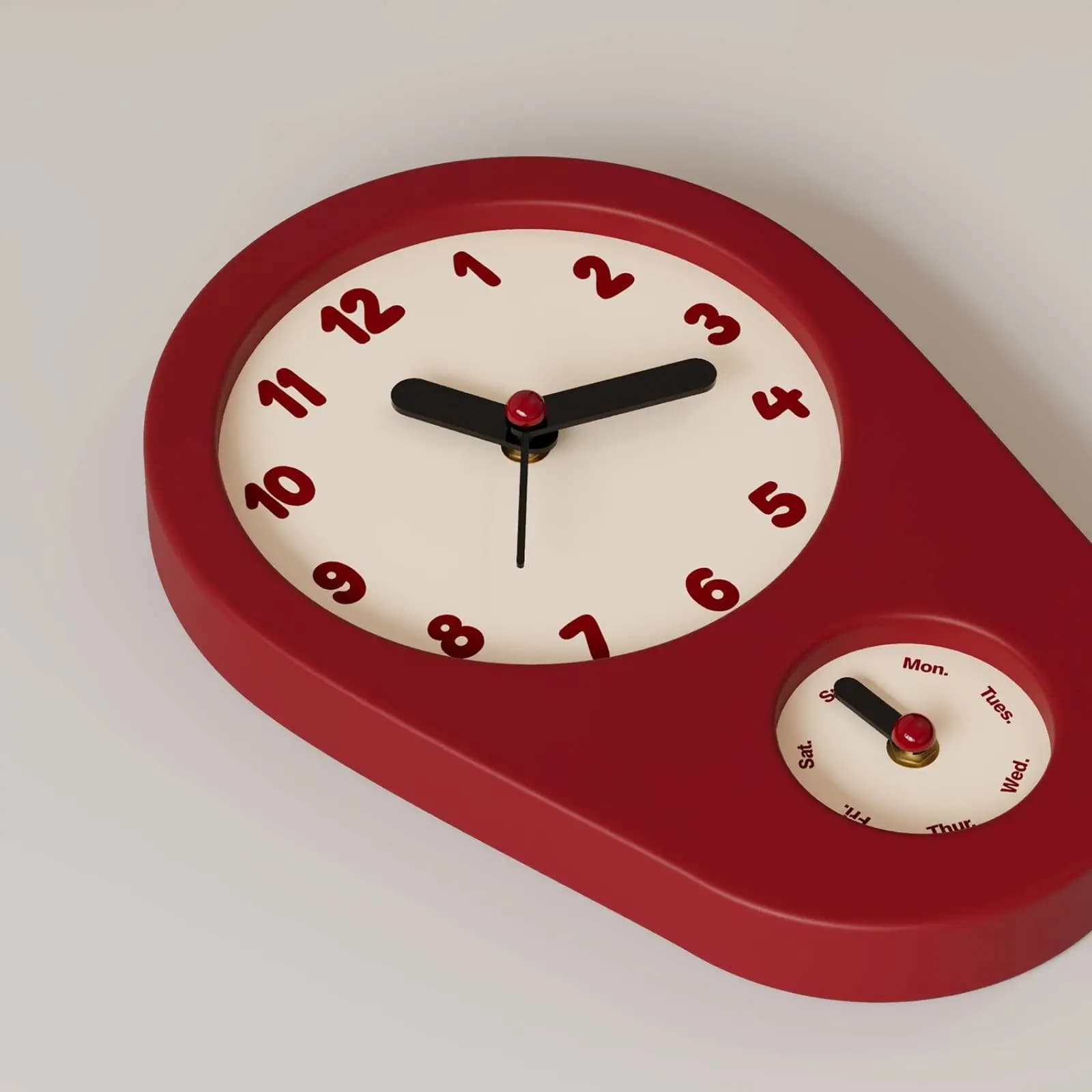 Orologio da Parete Moderno con Data e Ora, a Batteria, Decorativo a Doppia Faccia per Nuova Casa