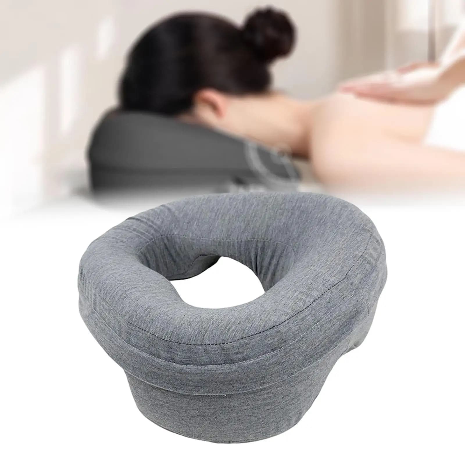 Pillow for Face Washable Cover Travel Support Relaxation Face Support for Massage Chair Salon Airplane