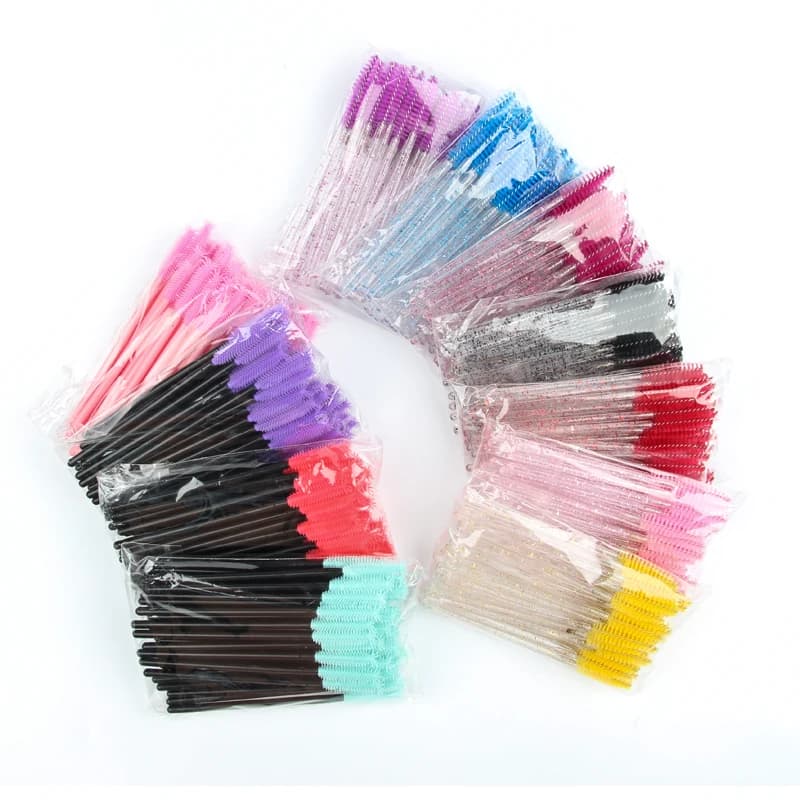 5/25/50 Pcs Eyelash Brushes Makeup Brushes Disposable Mascara Dispenser Spooler Spooler Brush Cosmetic Makeup Tools
