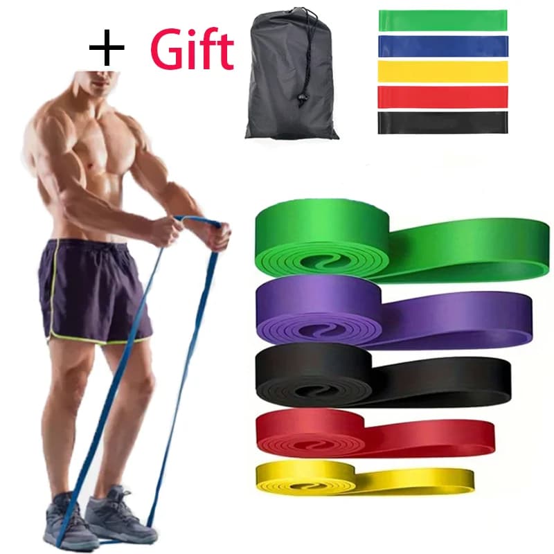 Fasce di Resistenza Elastiche per Esercizi, Attrezzatura per Yoga e Palestra, Accessori Sportivi, Bande di Assistenza per Trazioni, Bodybuilding