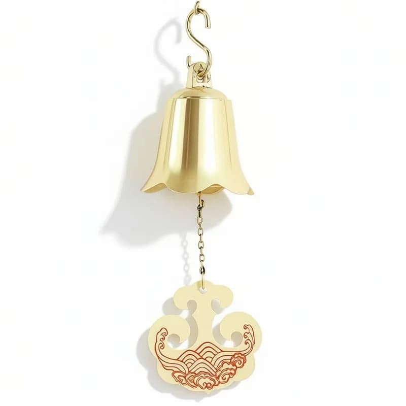 Brass Ringing Bell Meditation Copper Bells Outdoor Wind Chimes Sound Healing Instruments Percussion Multipurpose Metal Bell