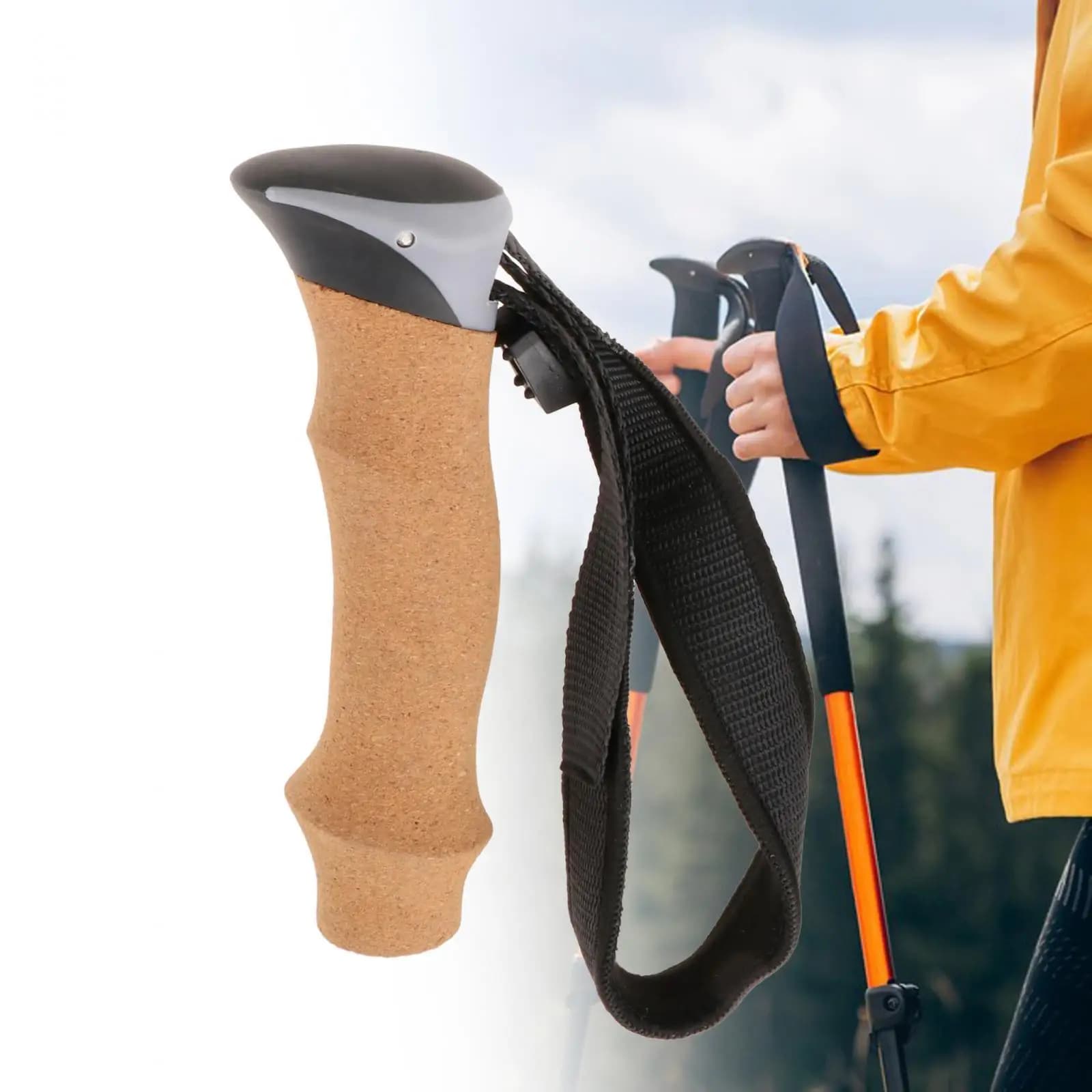 Maniglia di ricambio per asta da trekking antiscivolo per escursioni all'aperto con zaino in spalla