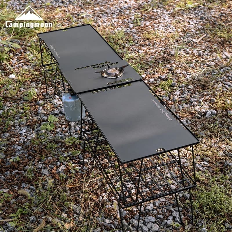 CAMPINGMOON IGT Portable Camping Stove Unit Board Multi-Purpose Picnic Tea Table Middle Board for Outdoor Activities