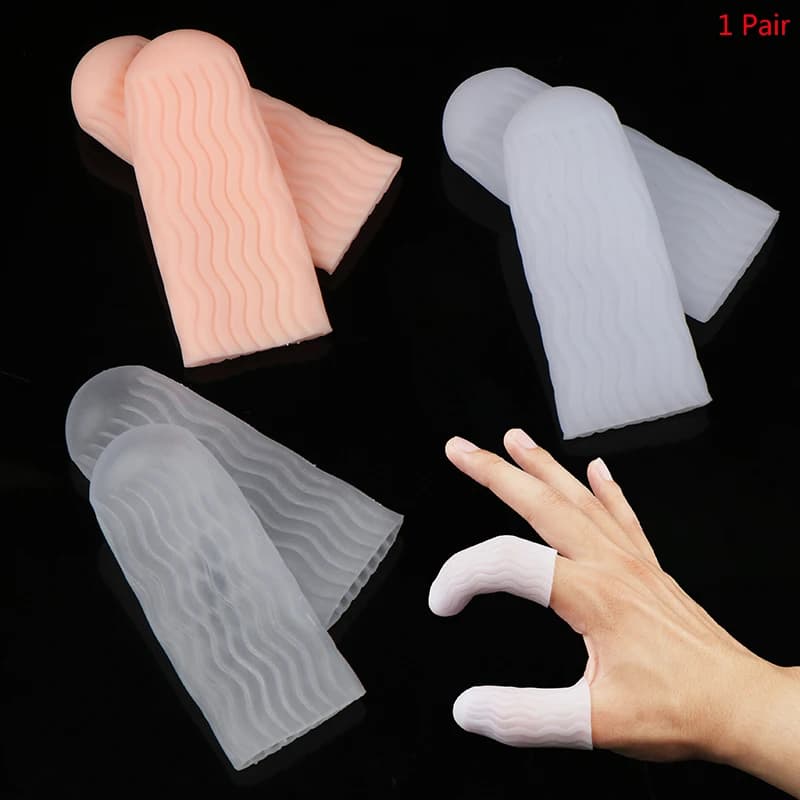 Anti-slip rubber for fingers Covers finger in disposable latex Protective gloves for fingertips Tool for nail art