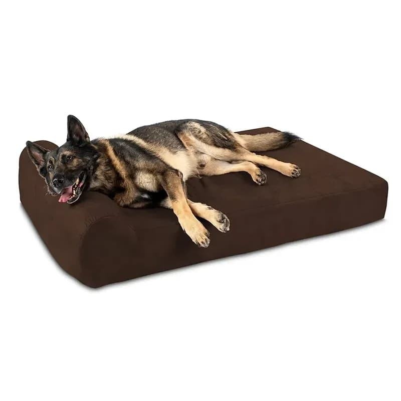 Luxury Rectangle Dog Car Seat Pet Bed Velvet Fabric Removable Cover High Quality Anti-collision Portable Travel for Outdoor