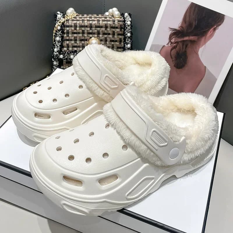 Scarpe da grotta in EVA imbottite invernali da uomo e da donna nuove scarpe Baotou con fondo spesso in cotone caldo paio di pantofole in cotone da uomo e da donna