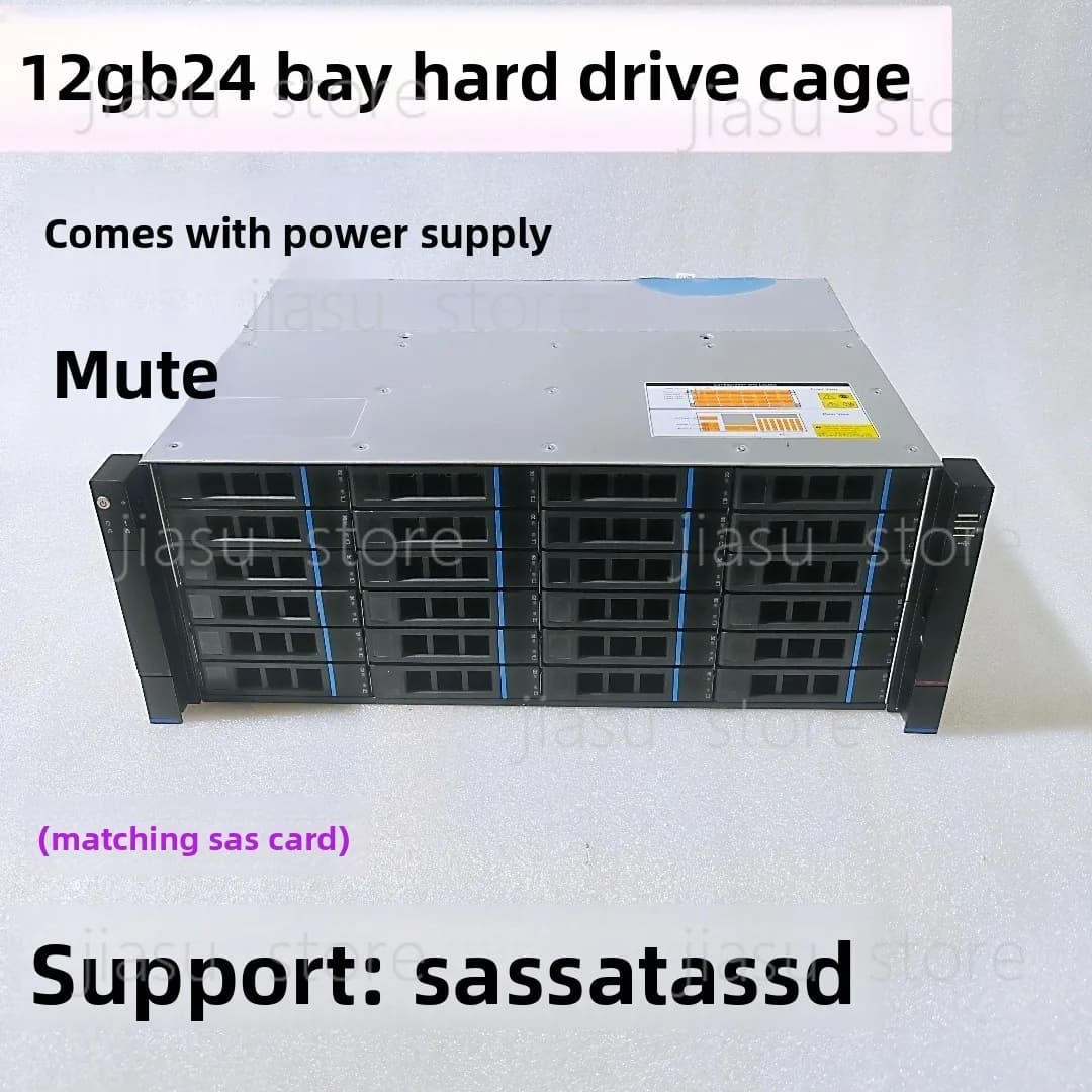 Chassis di espansione NAS Flying Bull con 12 posizioni per dischi da 3,5 pollici e 6 dischi da 12 GB, gabbia di archiviazione per hard disk.