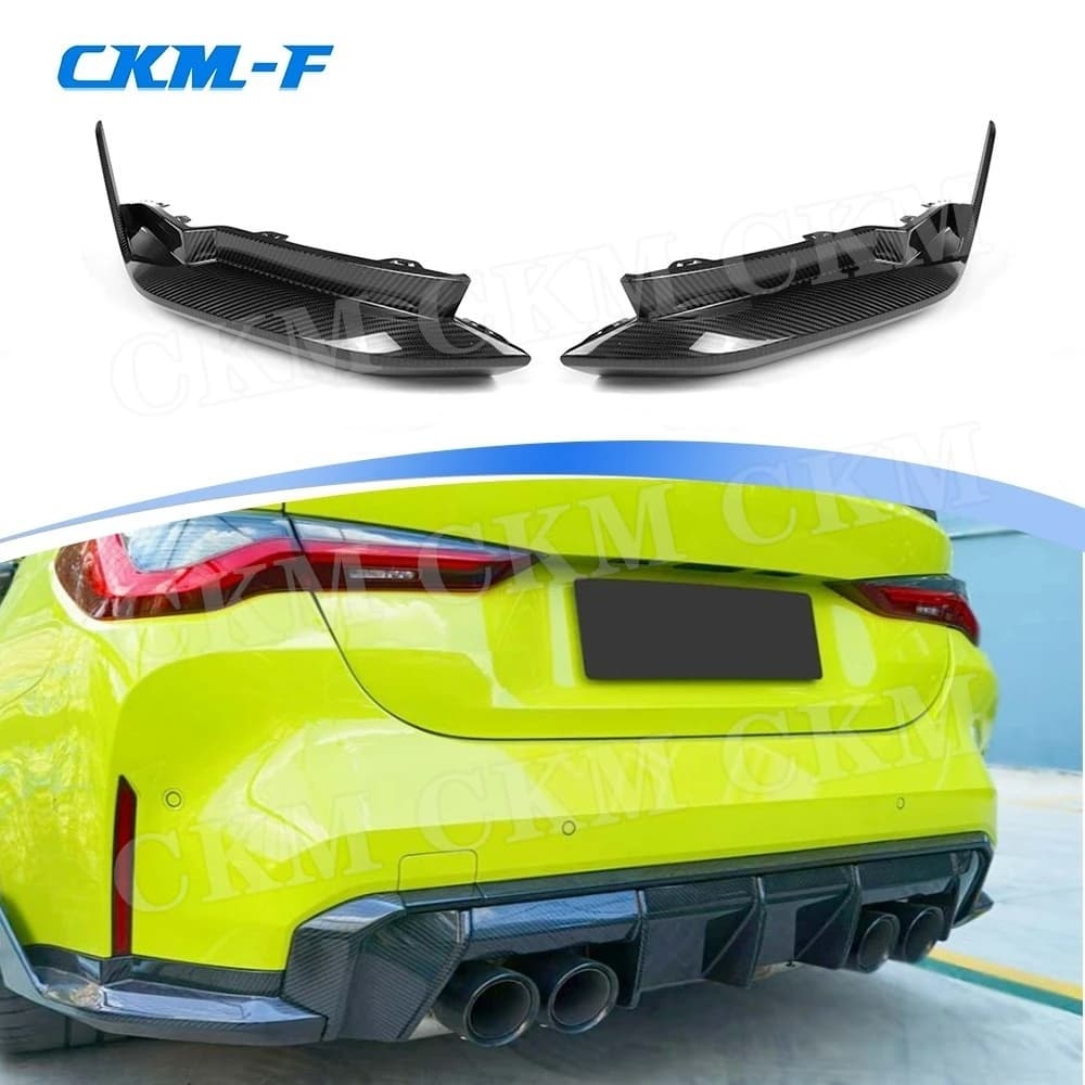 Dry Carbon Rear Diffuser Lip Splitters Rear Bumper Side Aprons for BMW G80 G82 G83 M3 M4 2021+ M Style FRP Body Kits