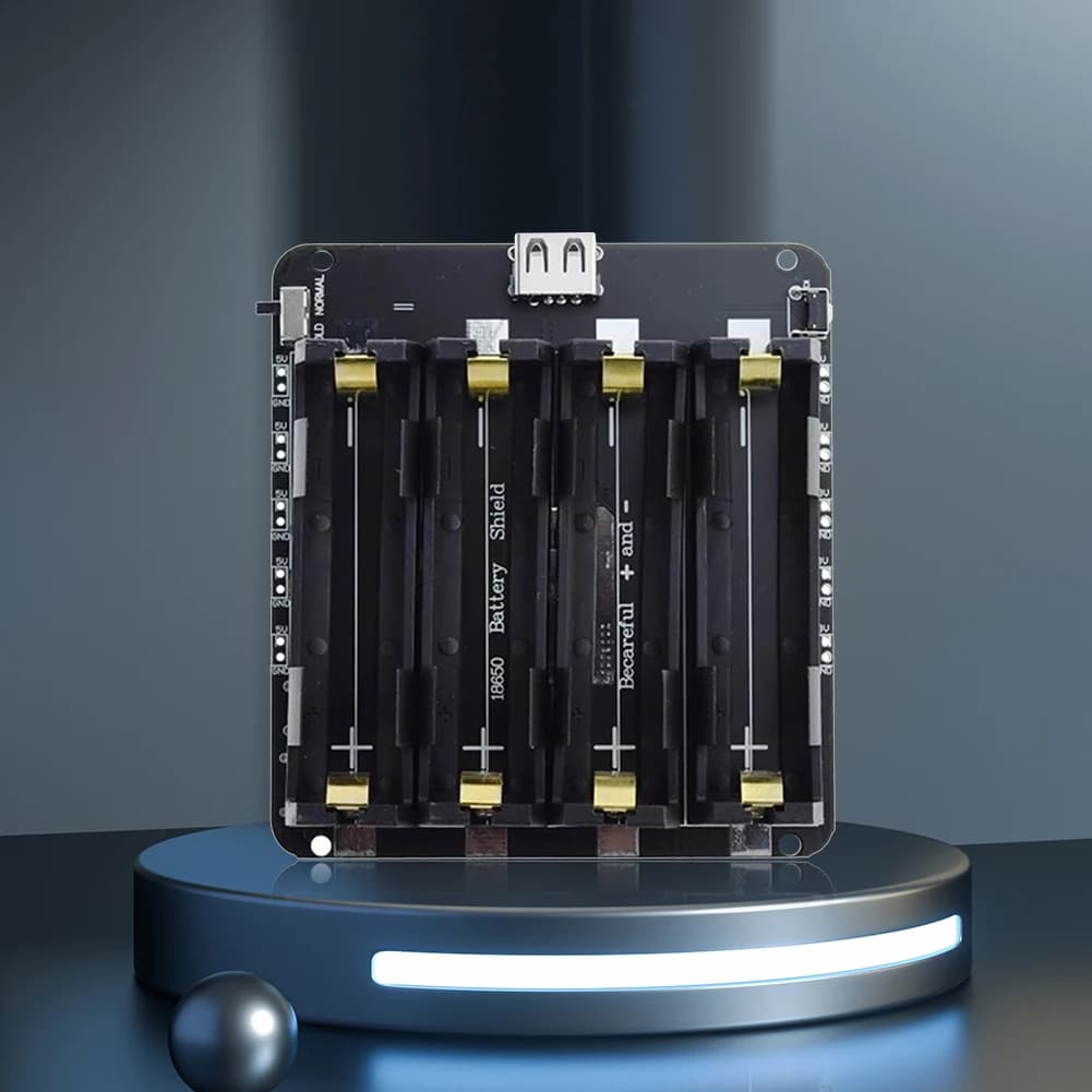 Supporto per Batteria 18650, Modulo di Ricarica per Batterie Li-ion V3, Power Bank 5V/2A 3V/1A per Raspberry Pi
