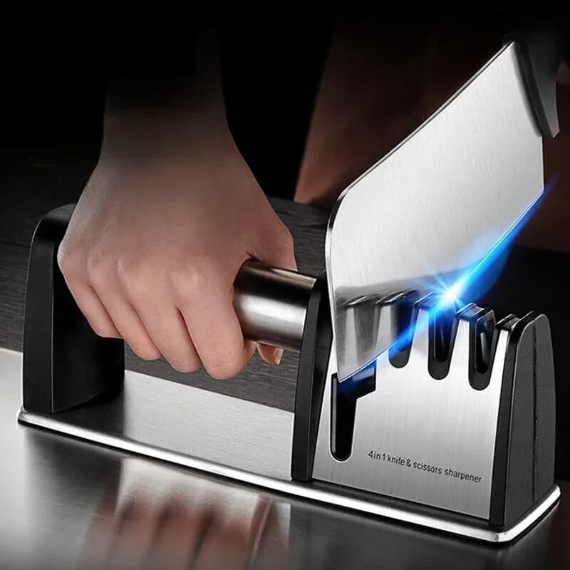 Hand Sharpener for Knives 4 in 1 Portable Grinding Machine for Kitchen Knives Accessories Knife Grinder for Diamond Sharpener