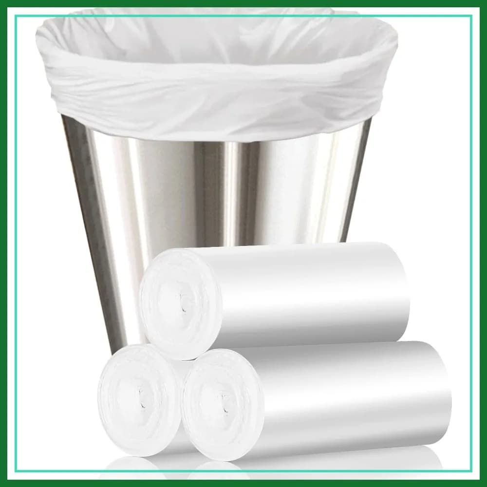 Sacchi per la Spazzatura da 4 Galloni, Confezione da 105, Sacchetti per Rifiuti da 15 Litri per Bagno, Cucina, Camera da Letto, Sacchetti per Cestino in HDPE Senza Profumo