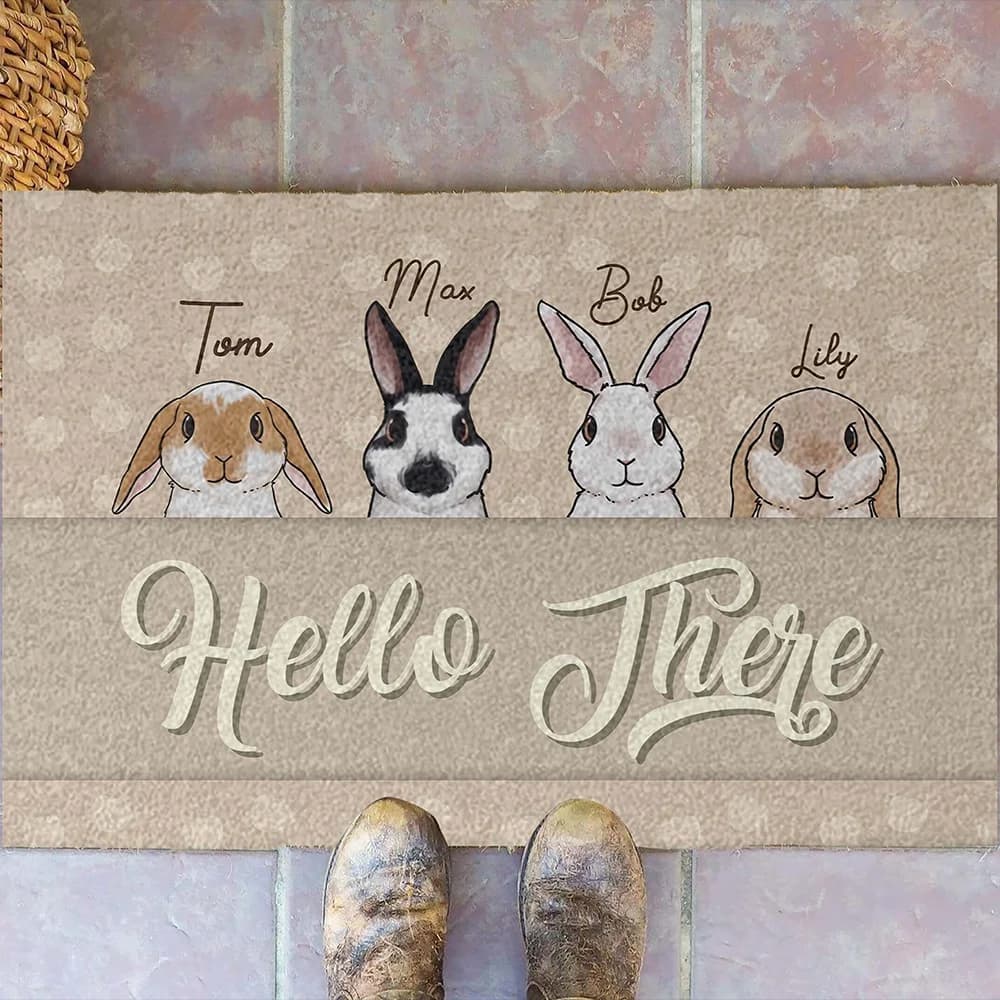 Custom Rabbit Shape Mat, Outer Decoration, Funny Gift, Input Mat, Ideal Choice for Rabbit Lovers