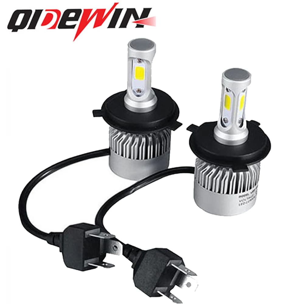 S2 H4 160W 16000LM Hi-Lo Beam Cob LED headlight bulb HB2 9003 6500K LED headlight kit Led car lights White 12V Fendinebbia