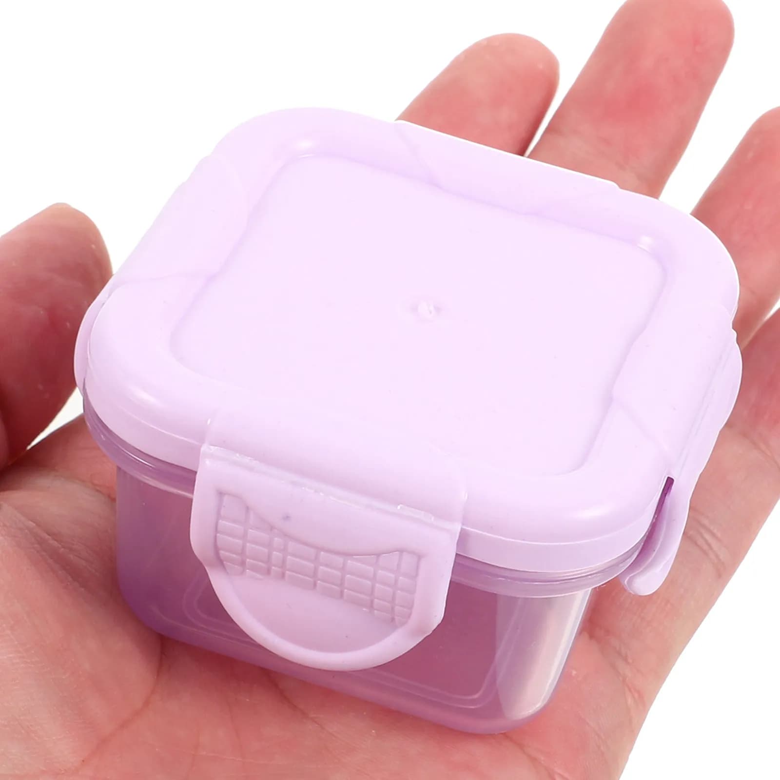 Set di 4 Contenitori Sigillati in PP da 6 Cm, Sicuri per Alimenti, Portatili per Riso, Cereali, Noci, Frutta, Snack e Preparazione Pasti
