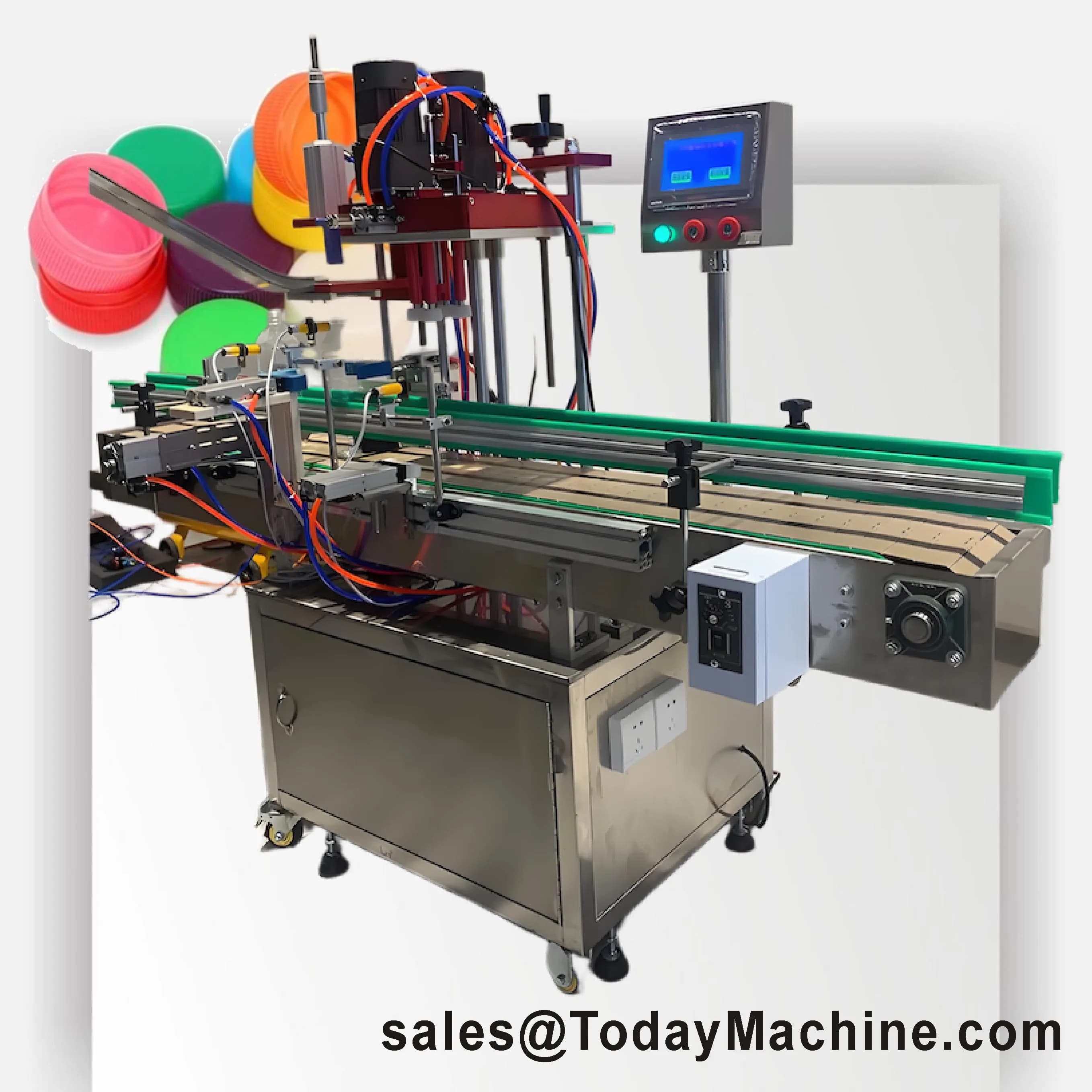 Macchinari automatici per chiudere le bottiglie di vetro con la tappatrice per bottiglie di vino a vite per lattine con tappo in alluminio Ropp