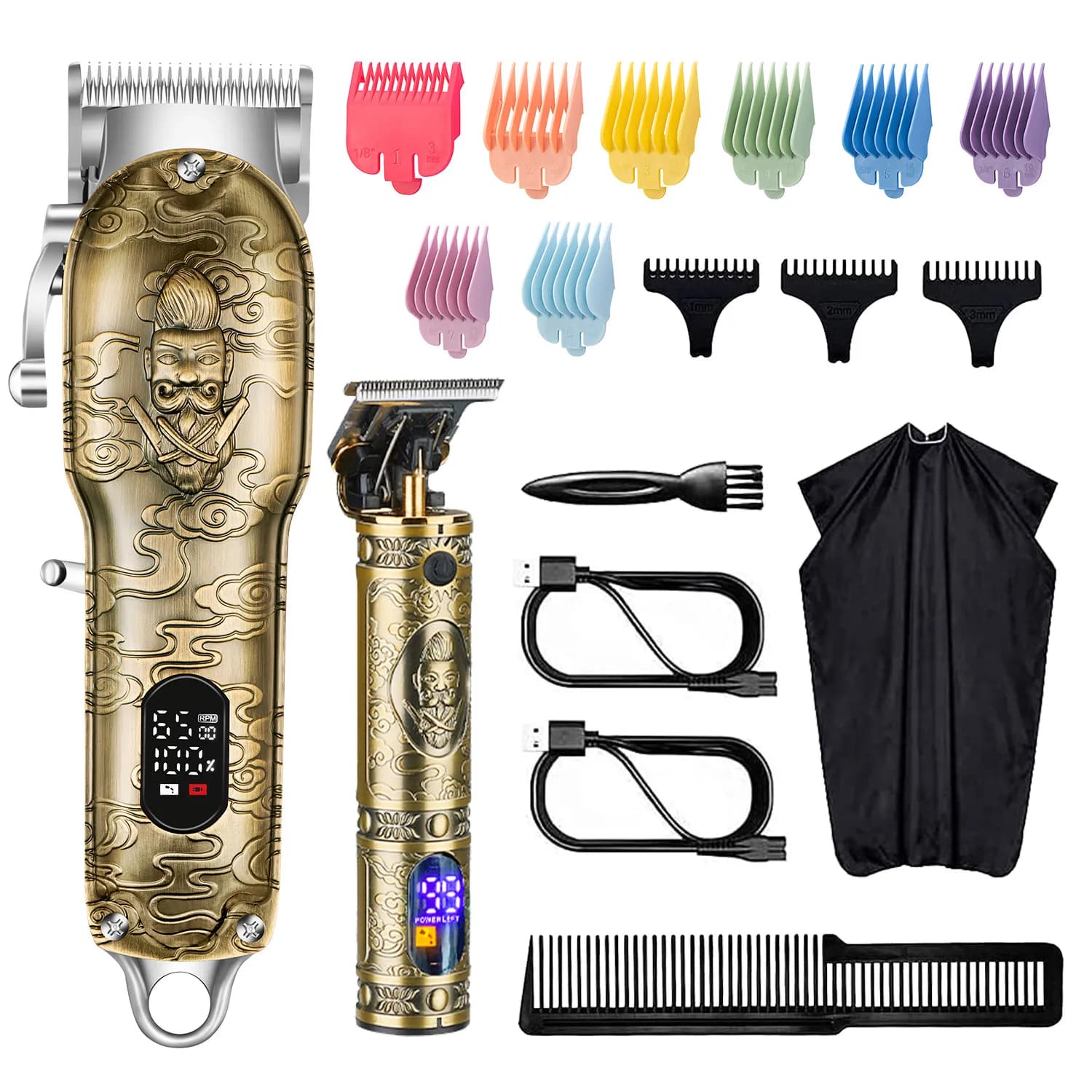 Men's haircuts Haircuts with T-blade Professional barber cutters - Wireless beard haircuts for men
