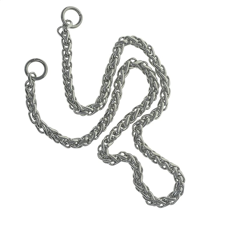 customized length 30 cm-100 cm stainless steel 6 mm serpent basket BSK chain wallet jean biker key chain bag shoulder replacement DIY