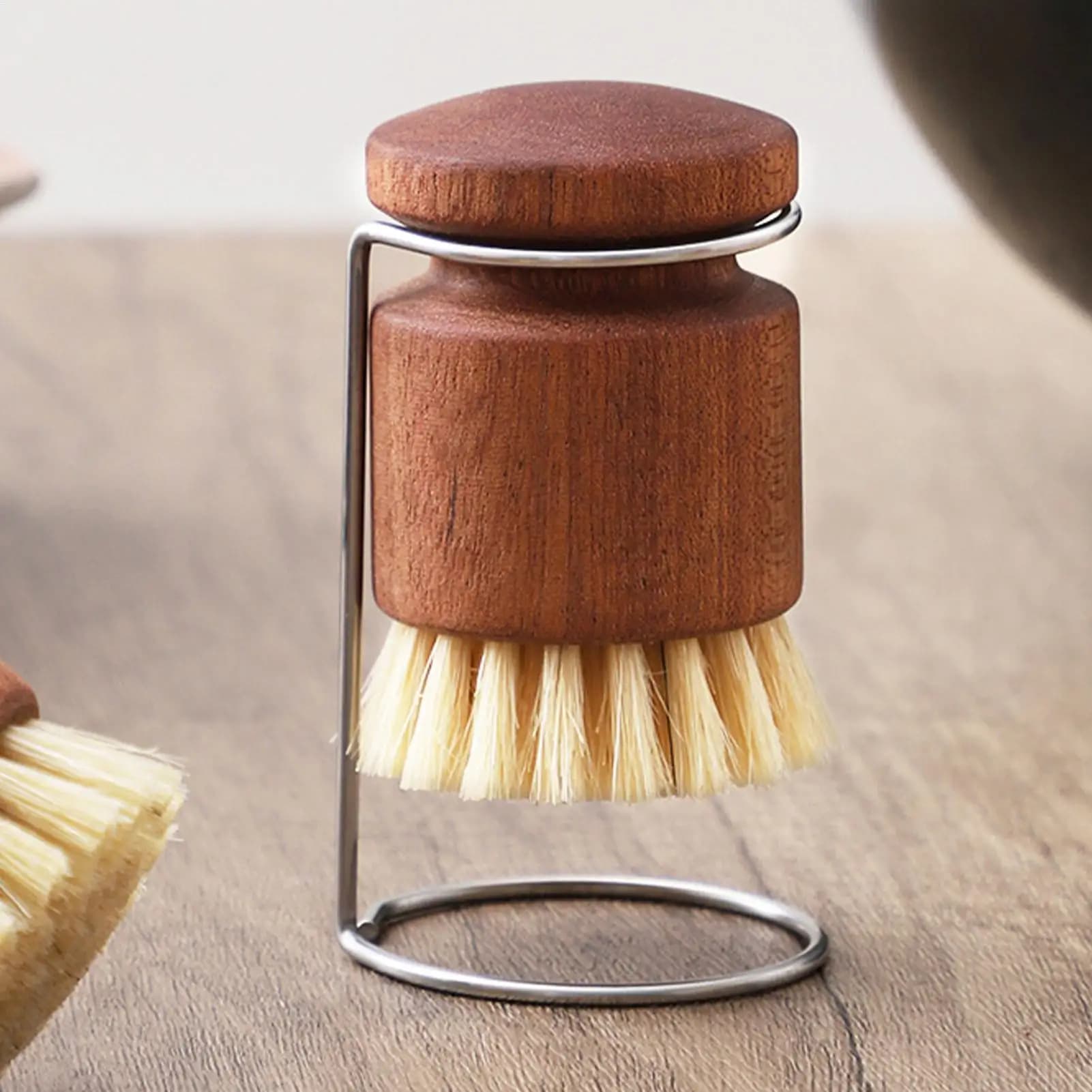Spazzola per lavare i piatti Spazzola ergonomica per la pulizia della cucina con supporto Detergente ergonomico per padelle Scrubber per pentole Stufe Bagni Toilette