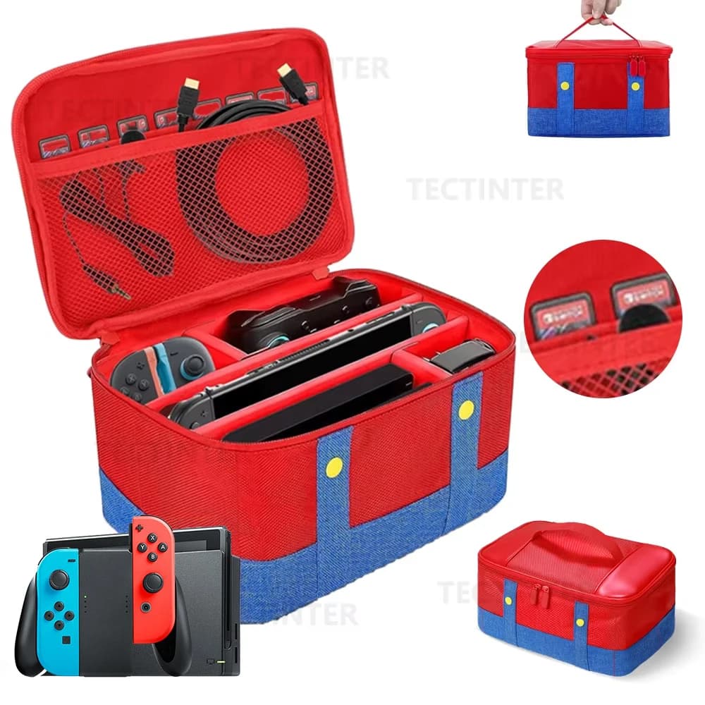 Custodia Protettiva Grande per Console Nintendo Switch 1, Controller Pro, Borsa da Viaggio per Accessori Switch