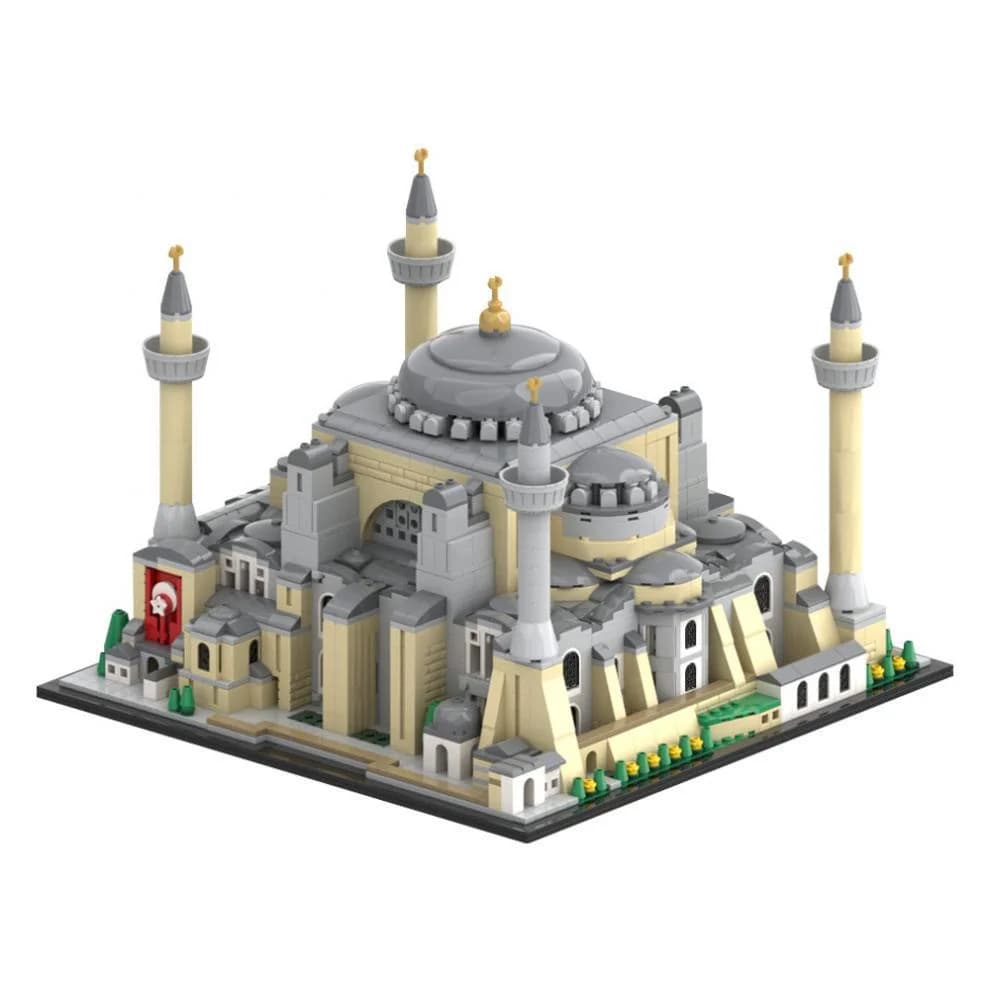 MOC Hagia Sophia Modello Building Block Set Moschea Cattedrale Turca Architettura culturale storica Puzzle Giocattolo fai da te Regalo per bambini
