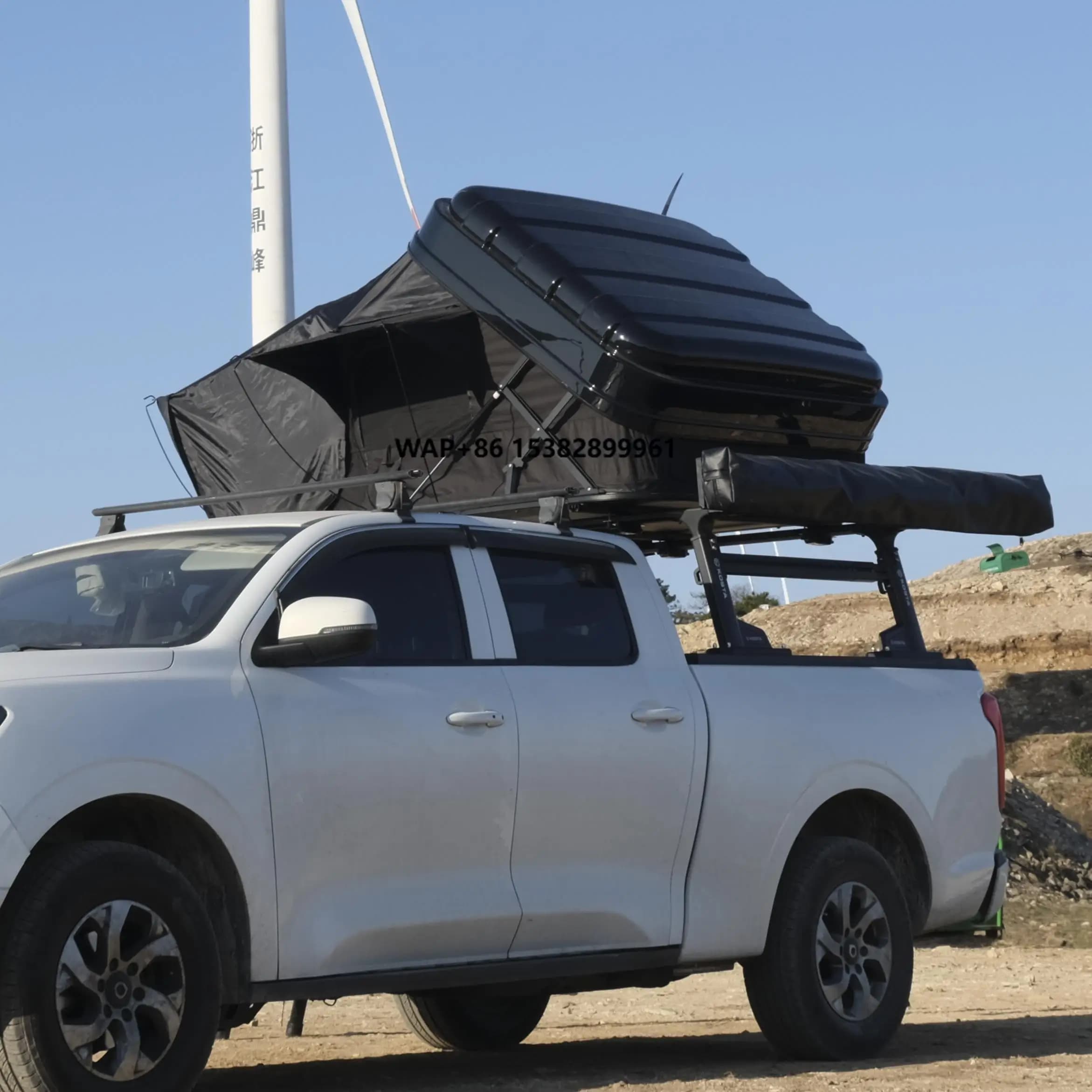 Fully automatic cold-proof roof curtain for SUV/Fabric Oxford berline for outdoor camping, travel, construction without car