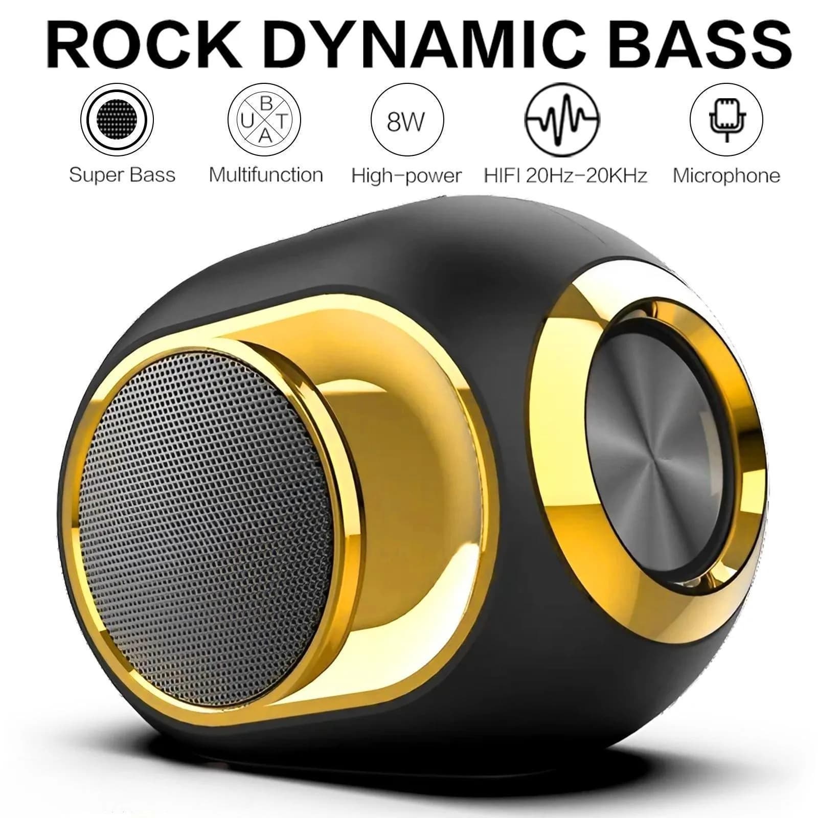 Altoparlante wireless portatile Altoparlante Bluetooth Altoparlante stereo TWS Altoparlante per bassi 3D con chiamata in vivavoce Accessori audio impermeabili