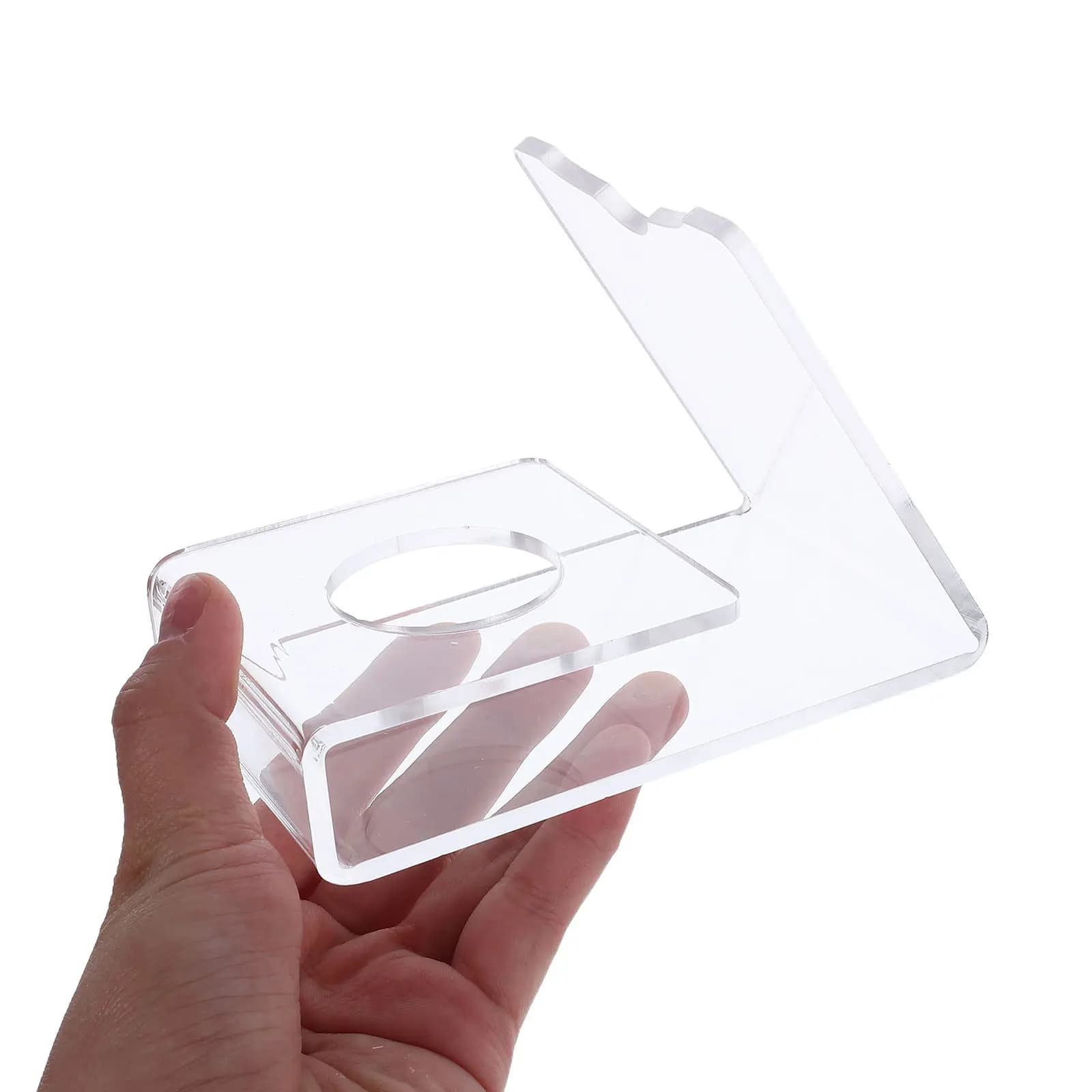 Supporto per Rasoio Elettrico in Acrilico, Porta Rasoio da Bagno, Supporto per Rasoio Elettrico e Spazzolino da Denti