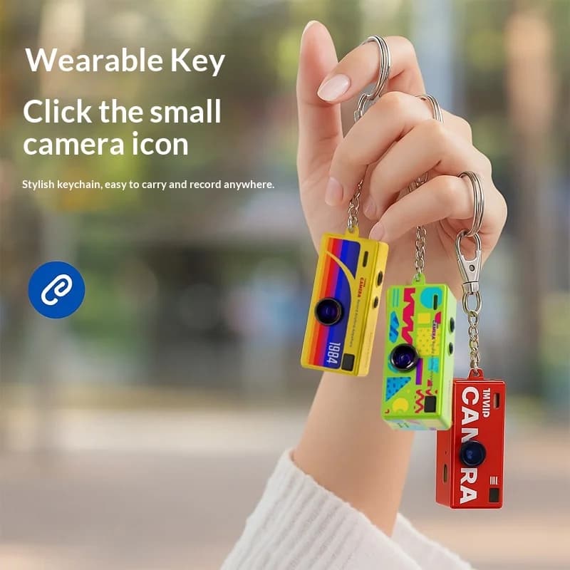 Mini Digital Camera 0.96 Inch Keychain Camera Retro Support Memory Card 1080p Very Small Camcorder Video Recorder With Flash