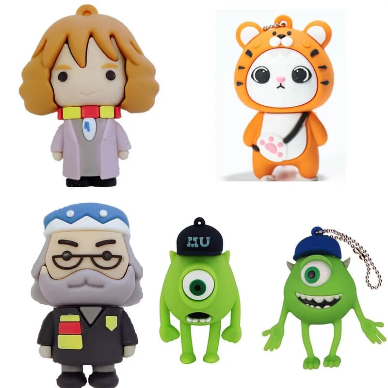 128G il nuovo simpatico cartone animato flash card usb flash drive 4GB 8GB 16GB cute pen drive 32G 64G 256G pollici memory stick memory disk regalo