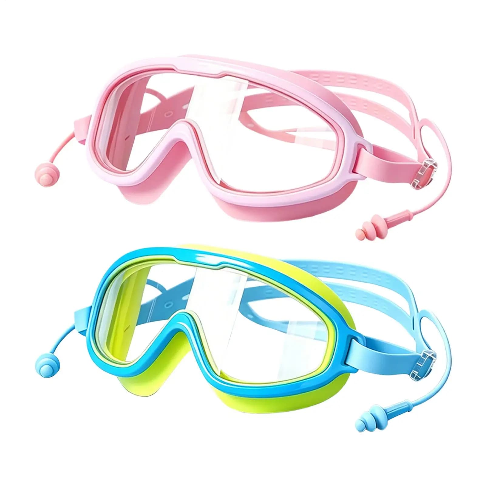 Swim Goggles Kids Anti-fog Pool Protection Glasses Wide View Swim Goggles For Backyard Summer Camping Vacation Hiking Diving