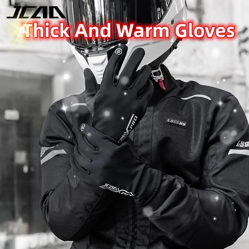 Waterproof Windproof Winter Motorcycle Gloves Touchscreen Inner Liner Motocross Soft Shell Protective Glove for Skiing S-XL