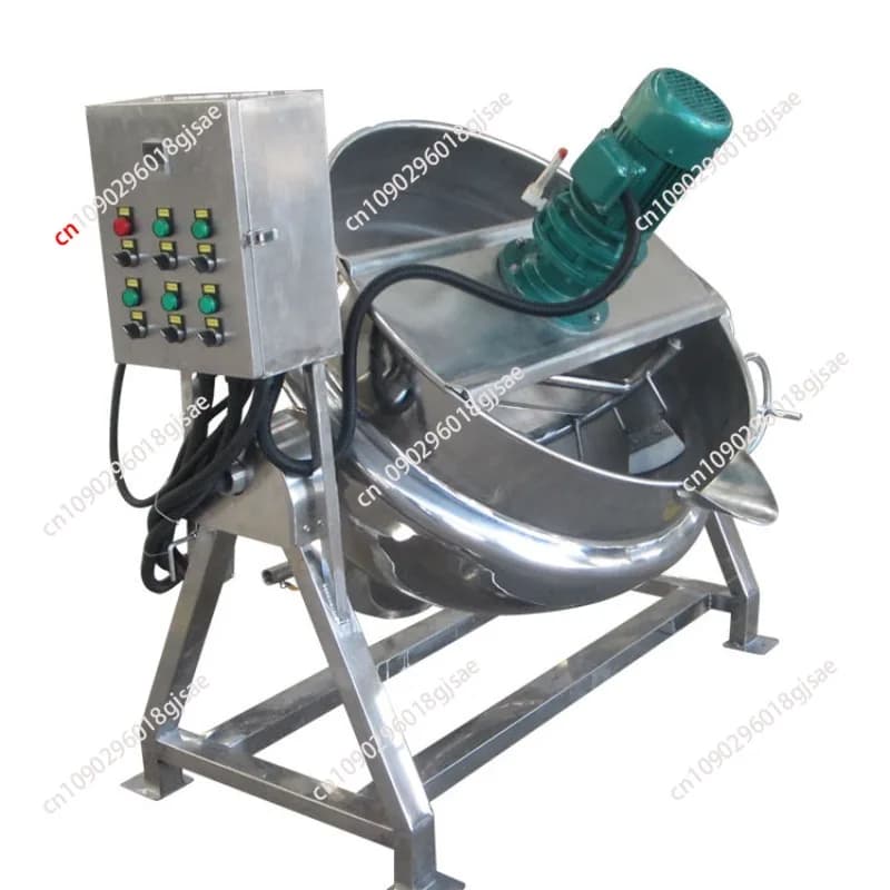 Macchina da cucina per bollitore da cucina con rivestimento per ketchup, fonte di marmellata riscaldata a gas a vapore elettrico commerciale