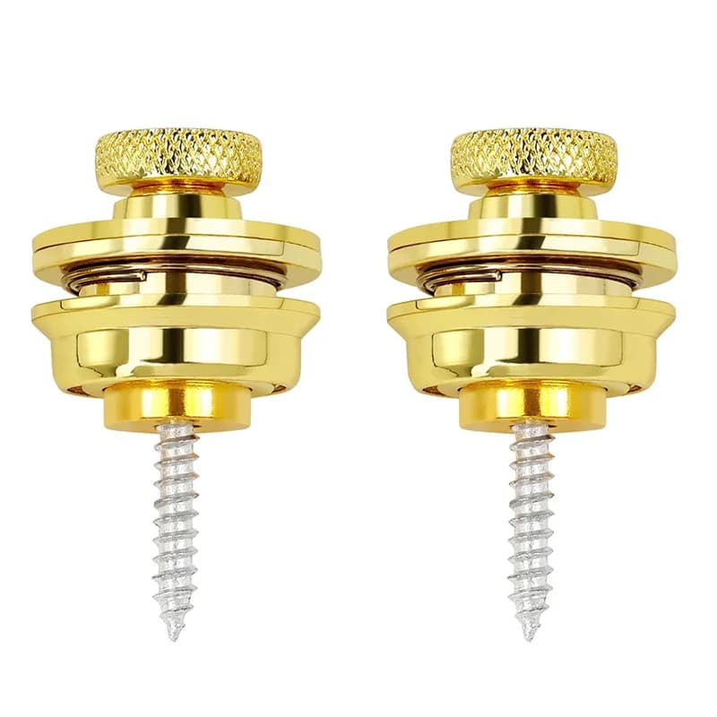 Guitar Strap Lock Guitar Strap Buttons Heavy Duty Metal Button Security Straplock for Electric Acoustic Guitar Bass Ukulele