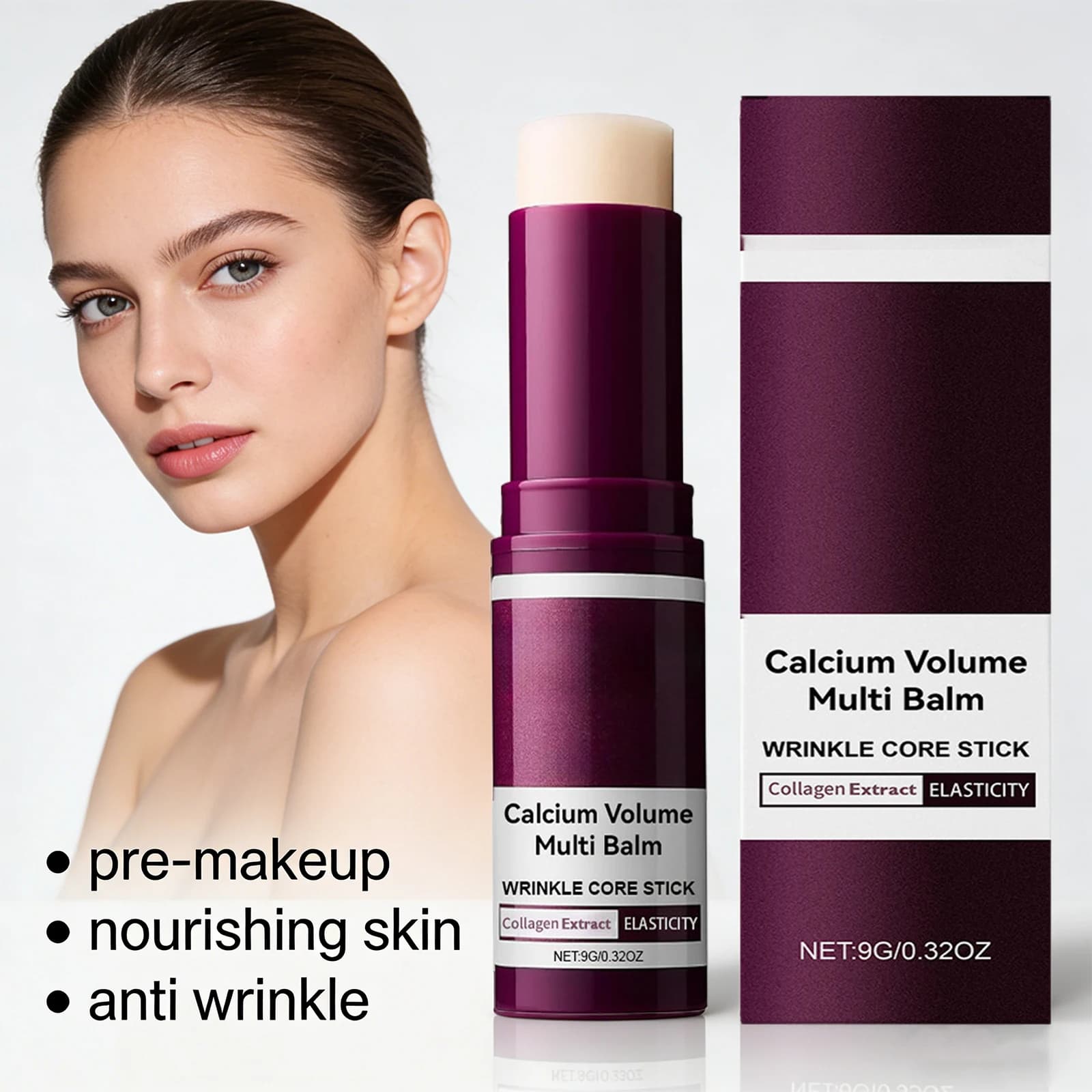 Multipurpose Stack for Deep Hydration, Lighting, Anti-Wheel, Hydrating Stick to Collagen, Suitable for Pre-Makeup