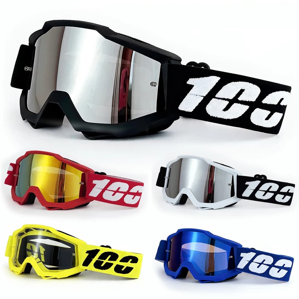 Occhiali da Motocross 100% Off-road, Occhiali da Sole per Moto, Maschera MTB ATV Antivento, Protezione per Sci, Ciclismo e Corse