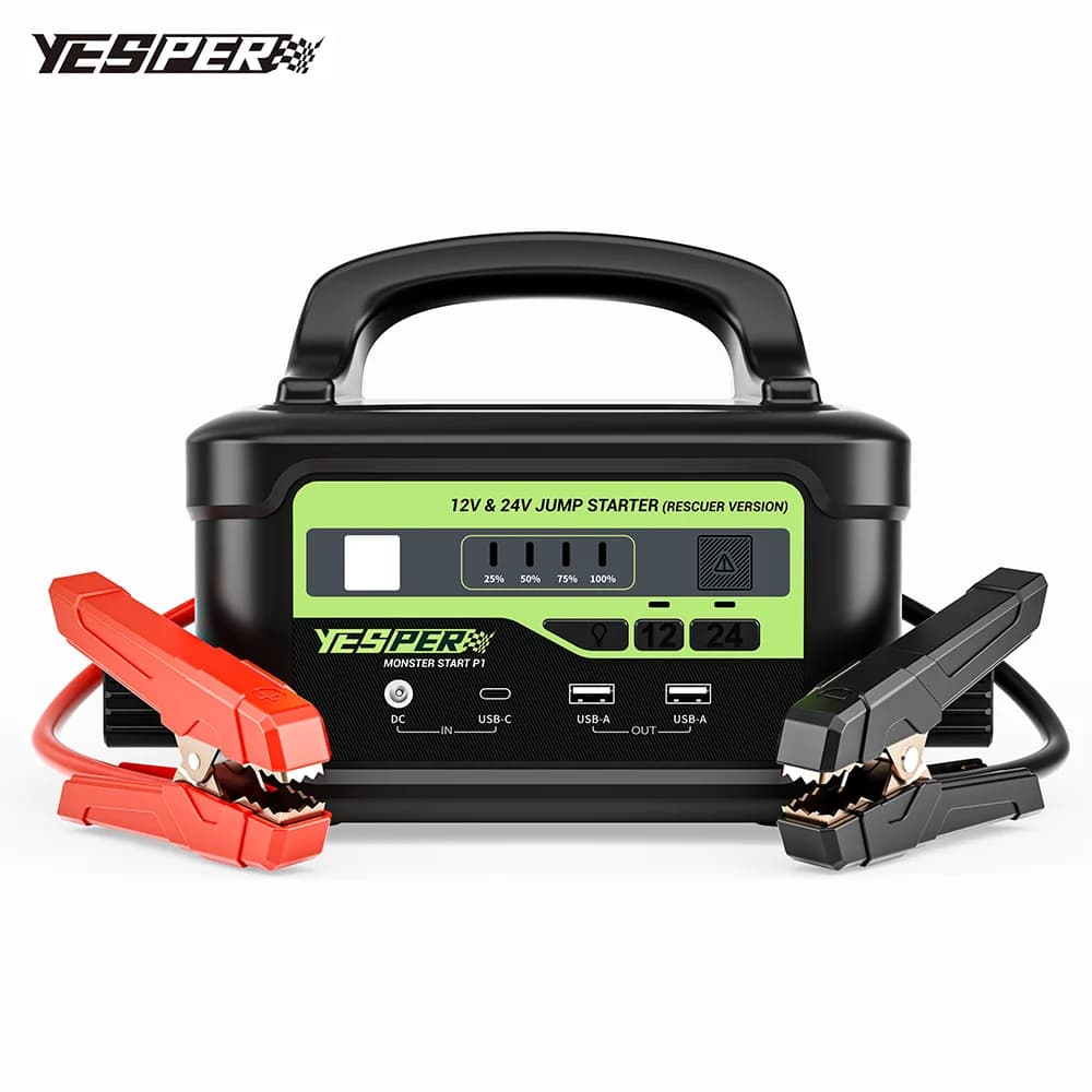 Avviatore di emergenza portatile di emergenza ad alta potenza Yesper P1 12V 24V 58800mAh Power Pack Starter Jump