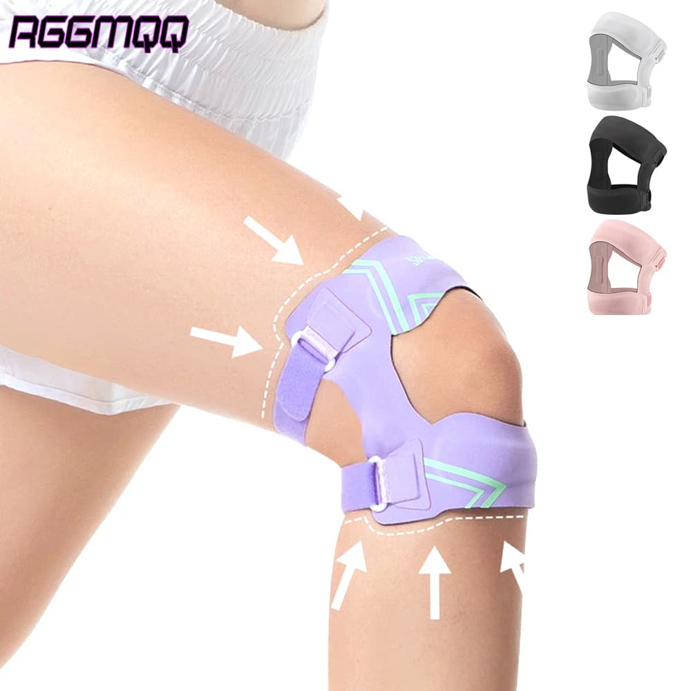 1 cinghia di supporto per tendine rotuleo con stabilizzatori laterali e cuscinetti in gel rotuleo, ginocchiera per donne uomini strappo di menisco, dolore da artrite