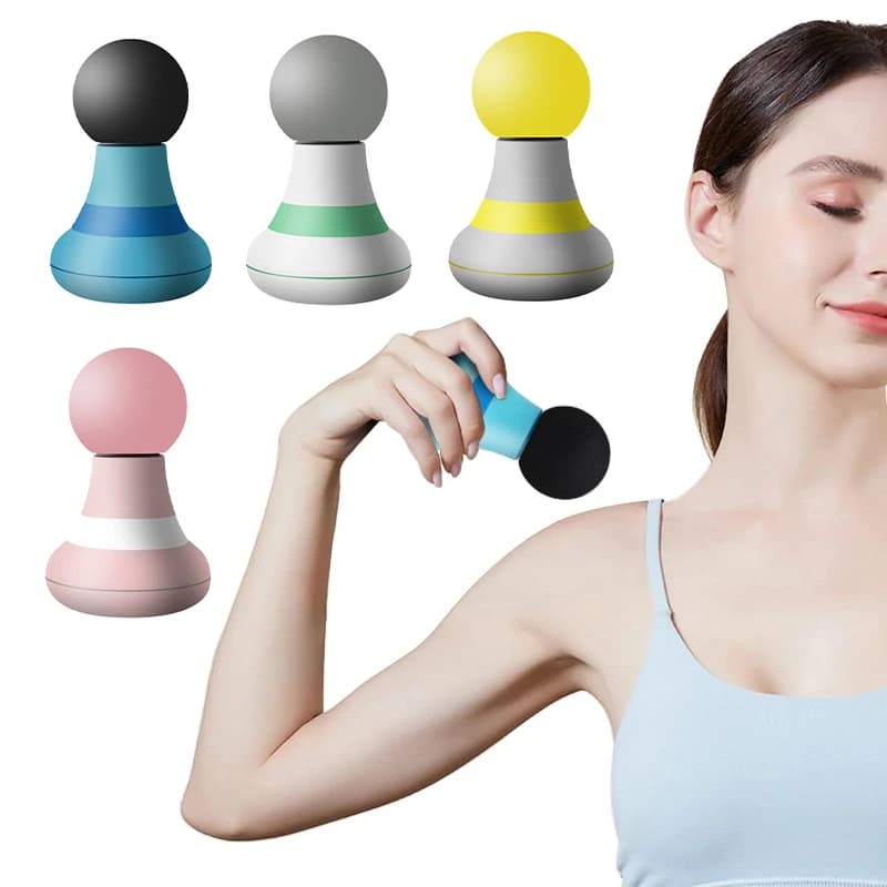 Mini Portable Massage Gun Relaxation Pain Lift Vibration Strap Body Muscle Massage USB Charge Fitness Equipment 100-220V