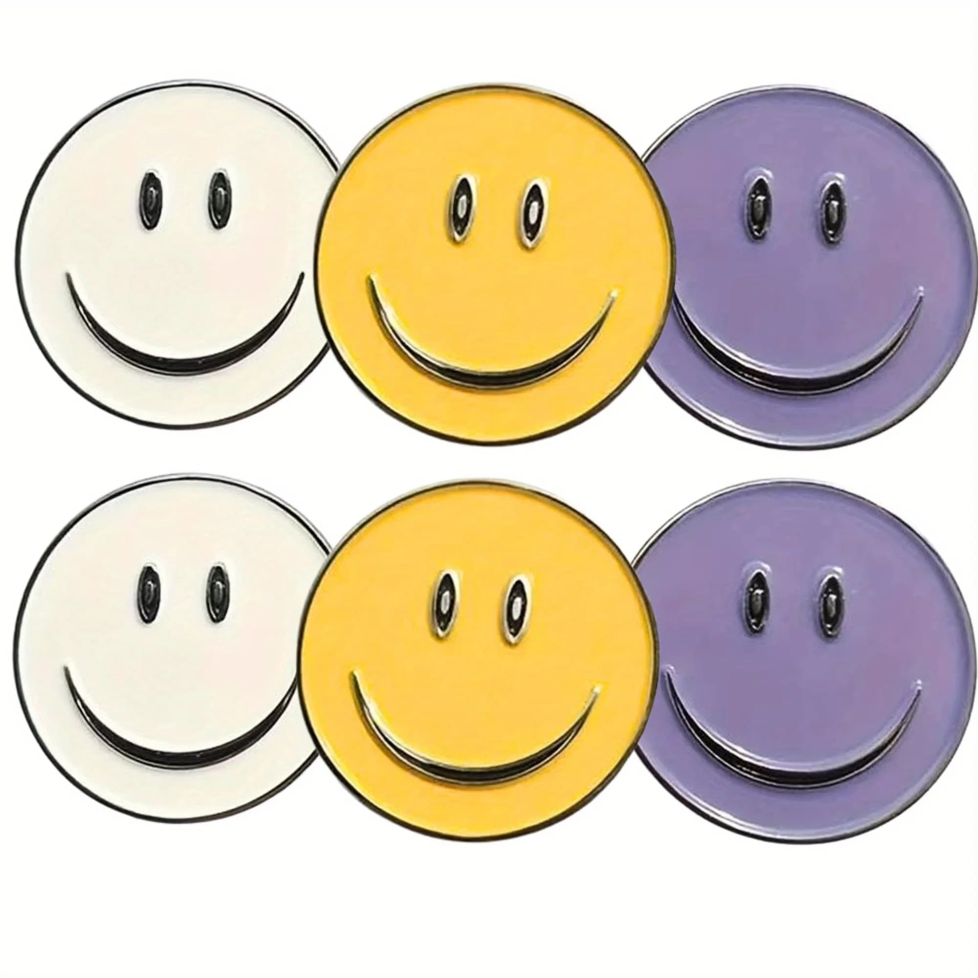 Marcatori per Palline da Golf con Motivi Assortiti, Confezione Conveniente da 6 Pezzi, Set di Accessori Regalo per Golfisti Uomini e Donne (Marcatori per Palline da Golf)
