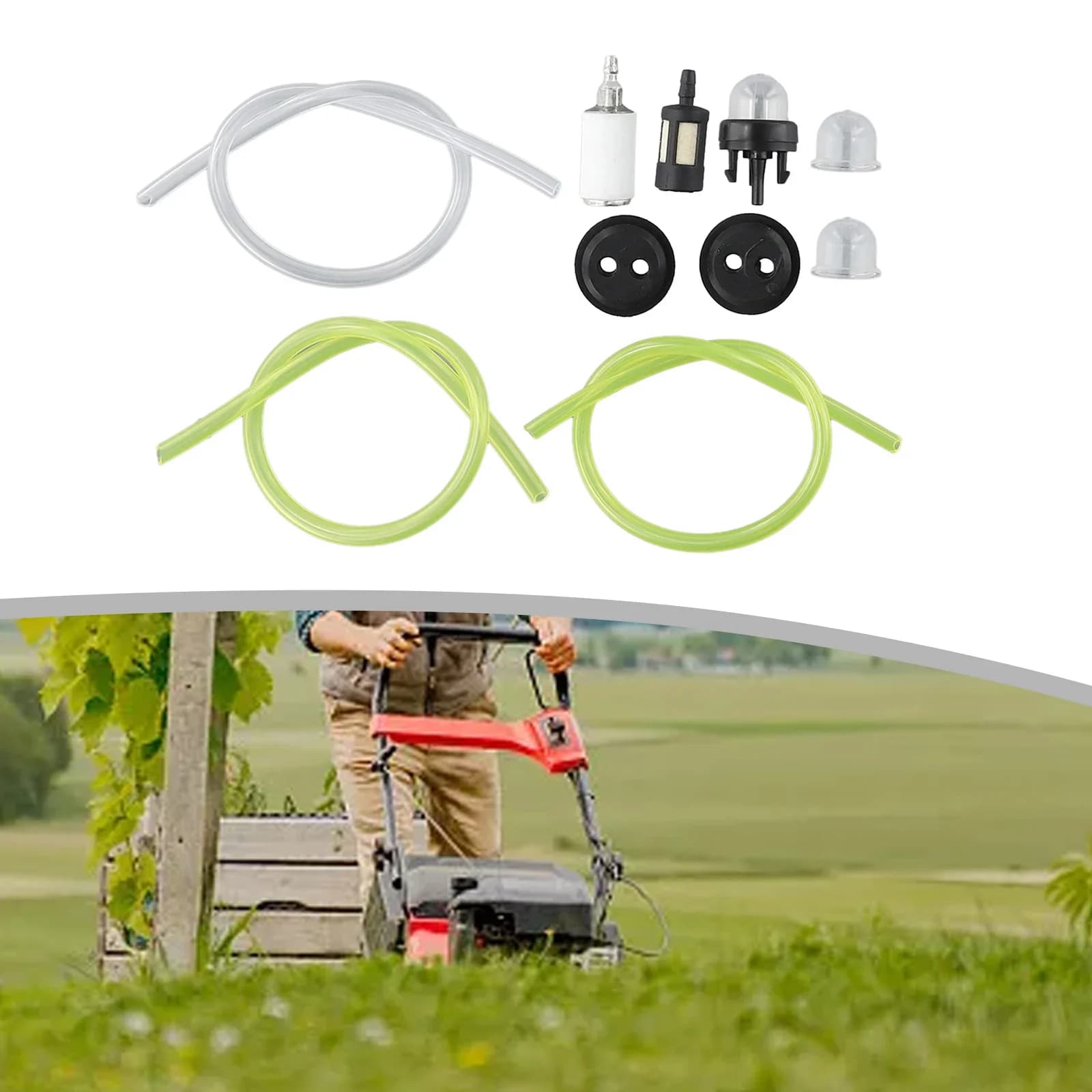 Fuel Line Hose Tube With High Sealing Performance For Lawn For Mowers Comes With For Primer Bulb Accessories In One Package