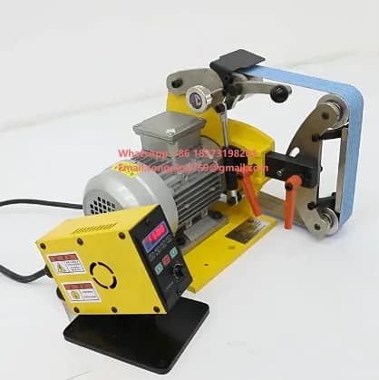 GT-L 1100W Multifunction Portable Tape Grinder, Mini Wood Bench Grinder, Home Polisher without Brushes.