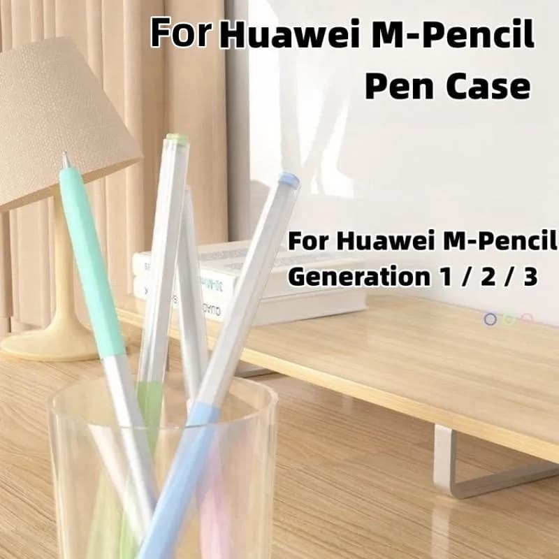Astuccio per Huawei M-Pencil 1/2/3 generazione Tablet Stilo Custodia protettiva in morbido silicone antiurto trasparente antiscivolo
