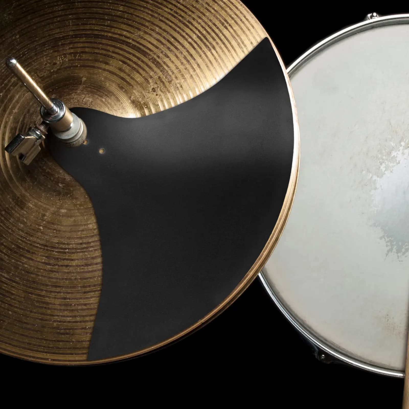 2 Pezzi Pad Silenziatore per Piatti da Batteria, Smorzatore per Pratica Silenziosa, Cuscinetto Silenziatore a Basso Volume, Accessorio per Strumento