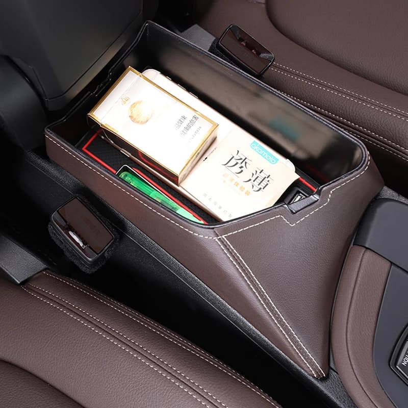 LHD Auto Sedile Centrale Bracciolo Box Console Contenitore di Stoccaggio Organizzatore Vassoio Interno Per BMW X1 F48 X2 F39 2016-21 Accessori Auto