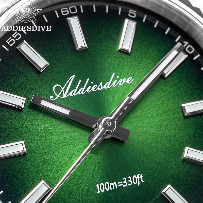 ADDIESDIVE New Men's Watch Sapphire AD2073 Luxury Quartz watch VH31 36mm Stainless Steel 100m Luminous Watches