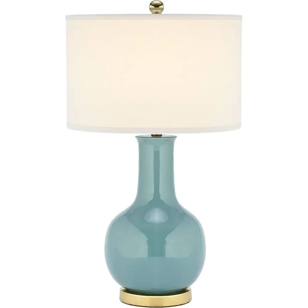 Light Blue 28-inch LED Table Lamp for Bedroom, Living Room, Home Office, Desk, Nightstand (Bulb Included)