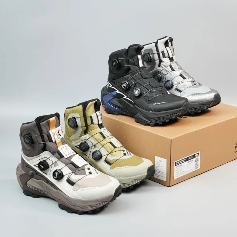 Good Quality Unisex Outdoor Hiking Shoes Comfortable Mountain Climbing Couples Footwear Rotating Buckle Men Sneakers Trekking