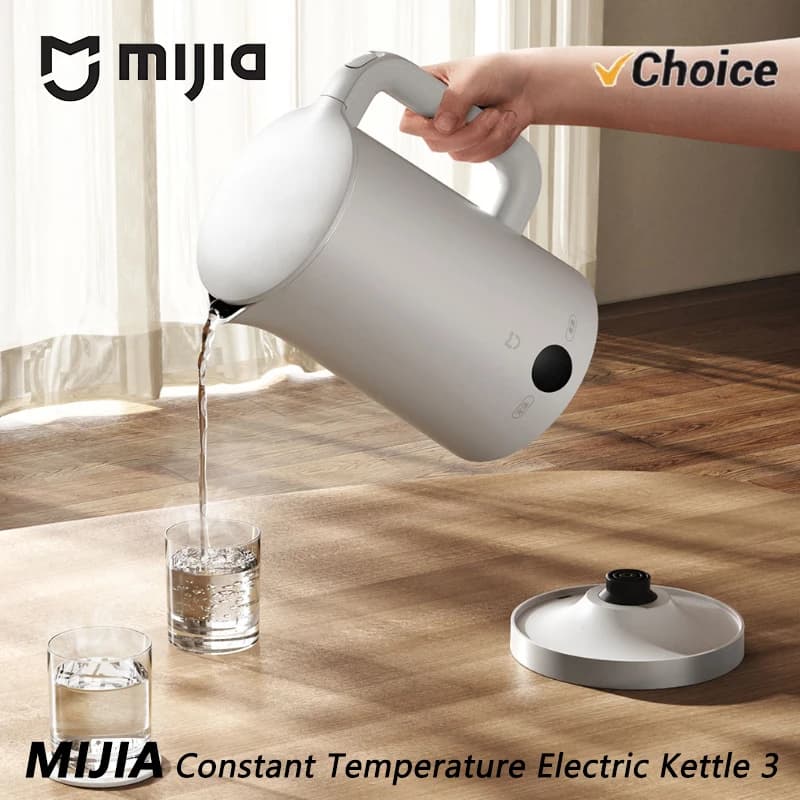 NUOVO Bollitore Elettrico Mijia a Temperatura Costante 3, Spegnimento Automatico, Acciaio Inox 316L, Riscaldamento Rapido 1800W, 1.7L