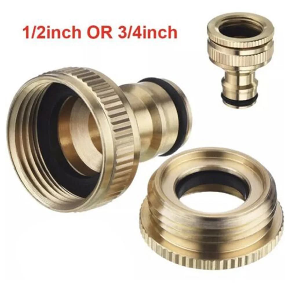 3/4 and 1/2 inch thread fittings for garden hoses, irrigation equipment, high pressure cleaning machine, hose fittings, brass